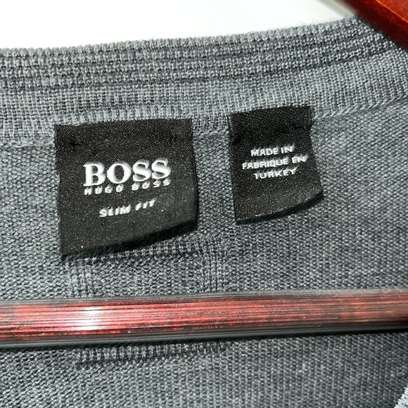 Hugo Boss 100% Wool Cardigan Sweater Size XXL slim fit. Very Good Used condition - Picture 5 of 16